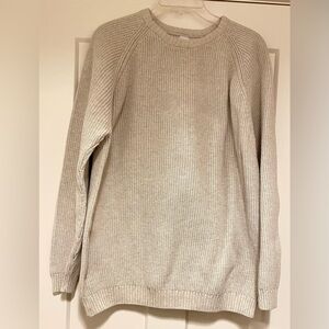 Zara Men's Off White Cotton Sweater